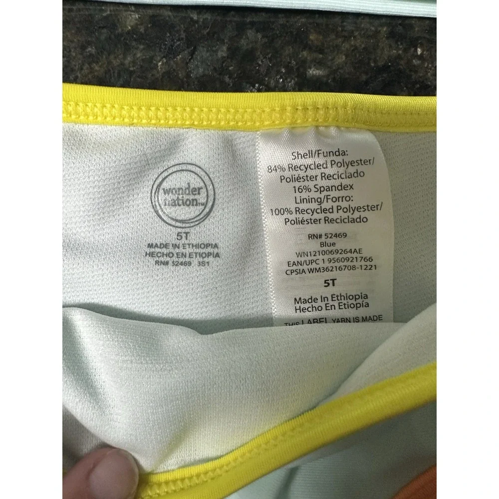 GIRLS 2-PIECE SWIM SUIT, SIZE 5T